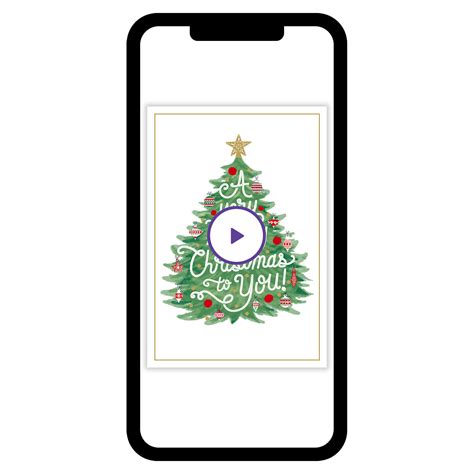 Merry Classic Tree Christmas eCard - eCards | Hallmark
