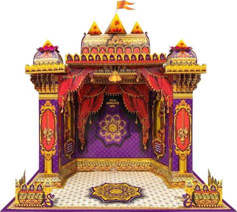 shree space A1 Mandir Makhar Paper Decoration Eco Friendly Corrugated ...