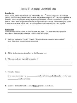 Image result for Pascal Triangle Christmas Tree