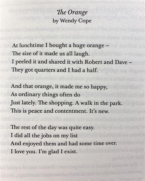 [POEM] 'The Orange' by Wendy Cope : r/Poetry