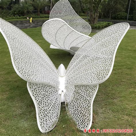 公园不锈钢镂空蝴蝶雕塑 - 卓景雕塑公司