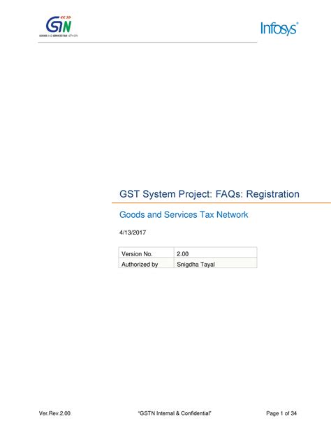 GST REGISTRATION - GST System Project: FAQs: Registration Goods and ...