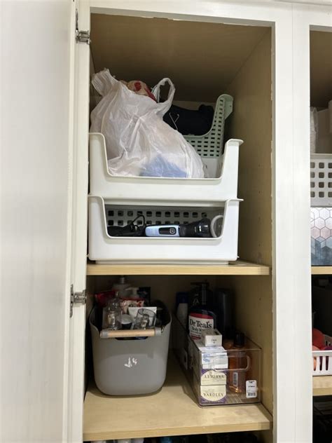 2-Pack Light Pink Stackable Storage Basket, Extra Small