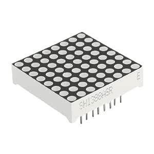 3NH® 8x8 Red LED Display Common Cathode White Dot Matrix Module Black ...