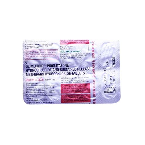 ZIGLIM PLUS 2 mg - Strip of 10 Tablets : Amazon.in: Health & Personal Care