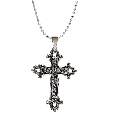 Buy RICH AND FAMOUS jesus christ locket Gothic cross Catholic Sterling ...