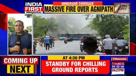 Agnipath scheme: Huge protests in Uttar Pradesh; police station burnt ...