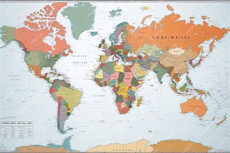 Most Detailed World Map 的图像结果