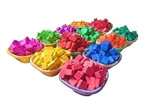 Buy SSKR Multi Colored Stones - Rangoli Color Stones for Floor Designs ...