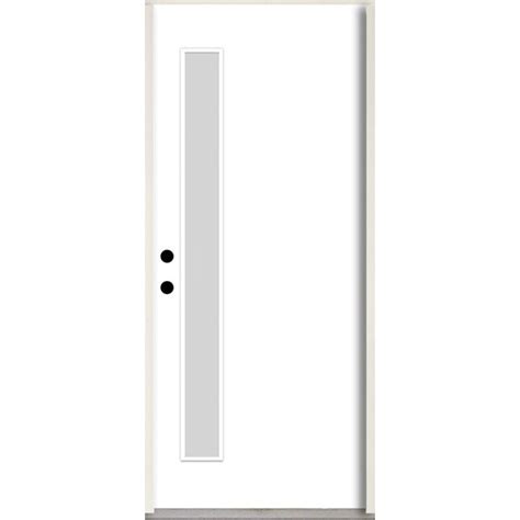 American Building Supply Blanca 36-in x 80-in x 4-5/8-in Fiberglass 1/4 ...