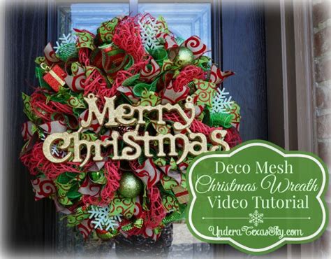 Christmas Wreath Using 10 Deco Mesh 的图像结果