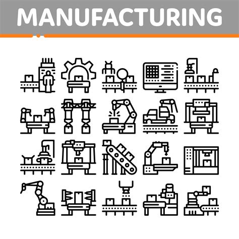 Manufacturing Process Vector Image 的图像结果