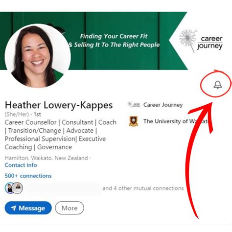 Did you know that if you click the bell on a LinkedIn profile or in a ...