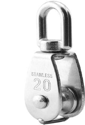 Vinayakart Stainless Steel Single Wheel Pulley Block Climbing Pulley ...
