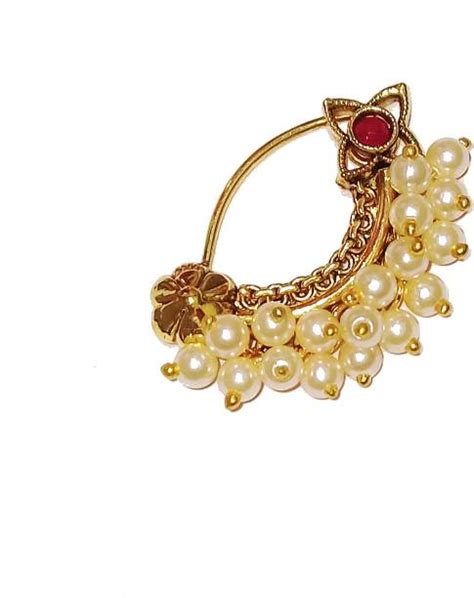 Wedding Gold Nath Design - Buy Wedding Gold Nath Design online at Best ...