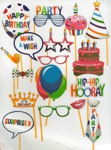 Party Pack Birthday Party Photobooth Props Photo Booth Board Price in ...