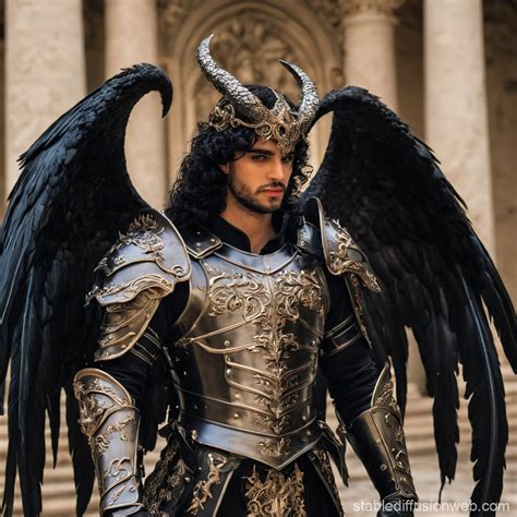 Demon Fallen Angel in Armor | Stable Diffusion Online