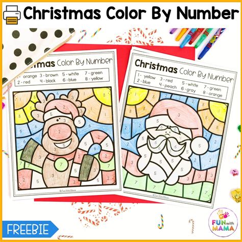 Christmas Numbers Coloring Pages [2025]