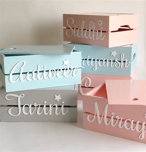 Personalized Name Box - Blue – The Tiny Trove