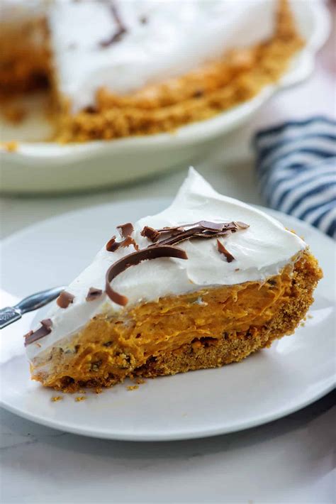 Pumpkin Cream Pie with Chocolate Chips! — Buns In My Oven