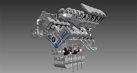 Image result for Diesel Engine Exploded View