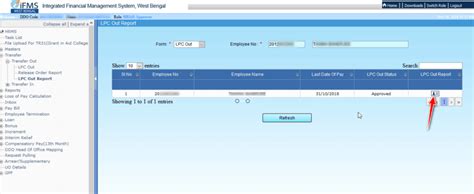 Employee Transfer out process in WBIFMS Download Guideline
