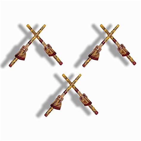Exclsuive Dandiya Sticks with Puppet Doll Pack of 2 Pairs : Amazon.in ...