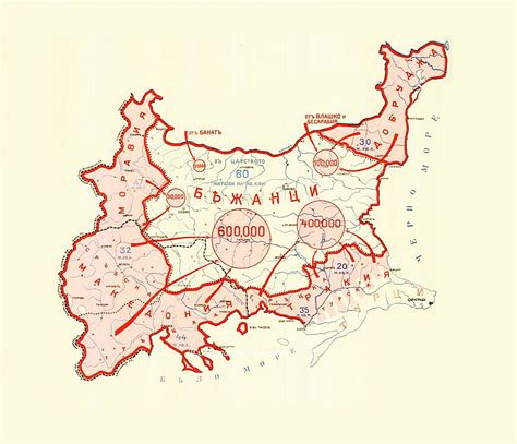 Map of Bulgarian refugees after the Balkan Wars , 1912-1913 : MapPorn