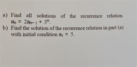 Image result for Recurrence relation Solutions