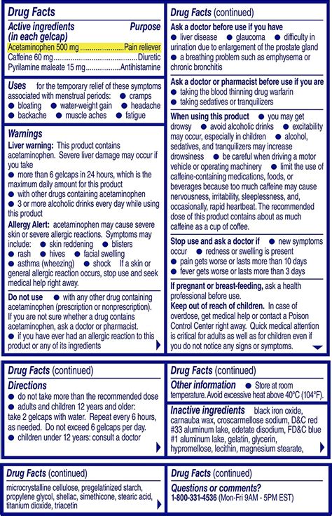 Buy Midol Complete Menstrual Pain Relief Gelcaps with Acetaminophen for ...