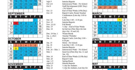 Chesterfield County 2023-2024 Calendar | Progressive Journal | pmg-sc.com