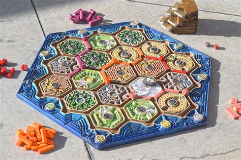 Handmade Wooden Settlers of Catan Board Game | Catan board game, Catan ...