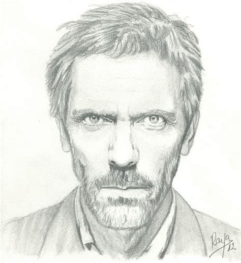 Dr. House, graphite pencil drawing by Raya | Retratos, Rostros humanos ...