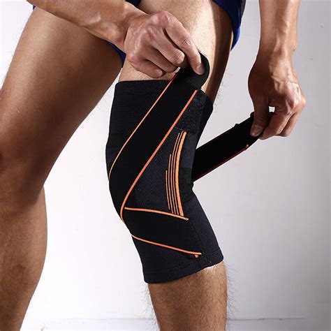 AIBOULLY Adjustable Silicone bandage Knee Pads Non slip Pressurization ...