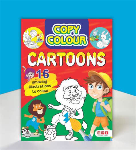 Copy Colour Cartoons – Copy Colouring Book for Kids (Age 3–6) – BPI ...