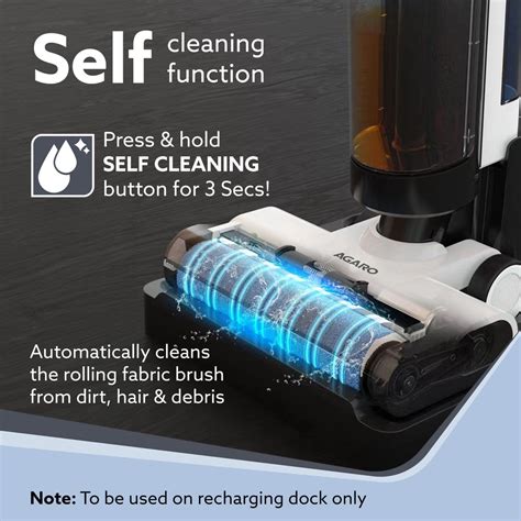 AGARO Royal Mop & Vacuum Cleaner | Lightweight Cordless Multi-Surface ...
