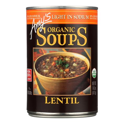 Amy's Organic Low Sodium Minestrone Soup - Case Of 12 - 14.1 Oz