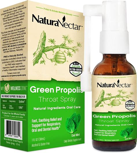 Amazon.com: NaturaNectar - Green Propolis Throat Spray - Unique ...