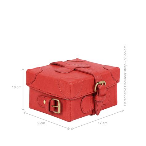 Buy Red Small Boxy Sling Bag Online - Hidesign
