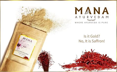 MANA AYURVEDAM SAFFRON FACE PACK : Amazon.in: Beauty
