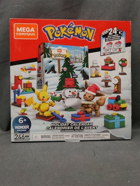 Mega Construx Pokemon Holiday Calendar Advent Calendar Building Set 246 ...