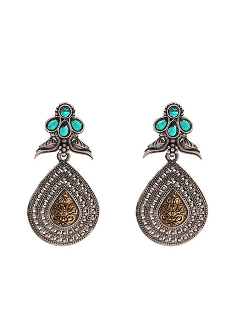 Priyaasi Oxidized Style with Stunning Drop Earrings