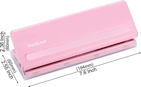 Buy WORKLION Adjustable 6 Hole Punch: Metal Six Hole Puncher for ...