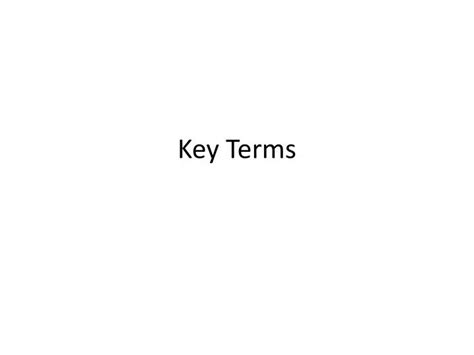 Image result for Basic Key Terms