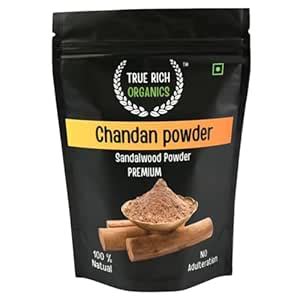 True Rich Organics Premium Sandalwood Face Pack Powder| Chandan Powder ...