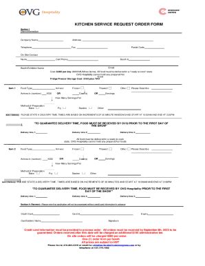 Fillable Online Free Basic Food Order Form Template Fax Email Print ...