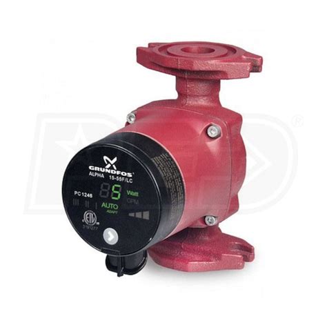 Grundfos 52722377 UP - 1/6 HP - Single-Speed Circulation Pump - Cast ...
