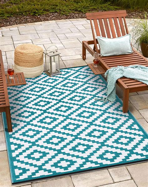 ZXNYH Reversible Nirvana Outdoor Rug, Waterproof, Fade Resistant ...