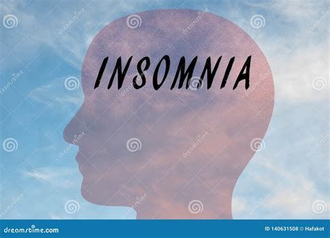 INSOMNIA - medical concept stock photo. Image of looking - 140631508