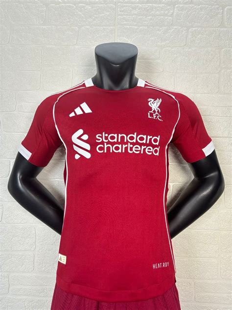 Liverpool 2025/26 Home Football Jersey | Premium Quality | Embroidered ...